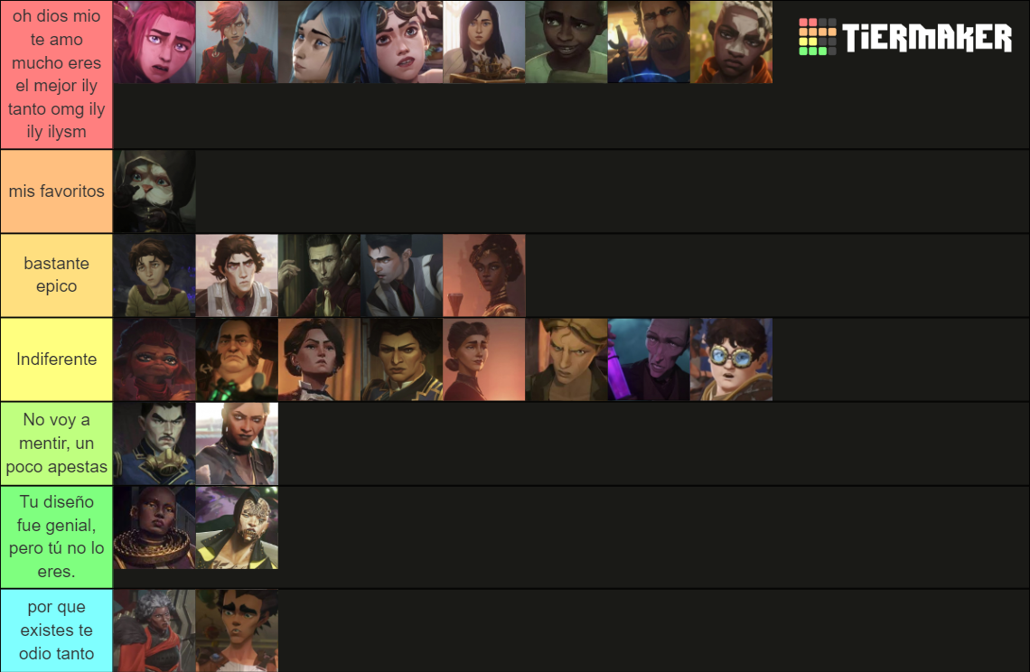 Arcane LoL Characters Tier List (Community Rankings) - TierMaker