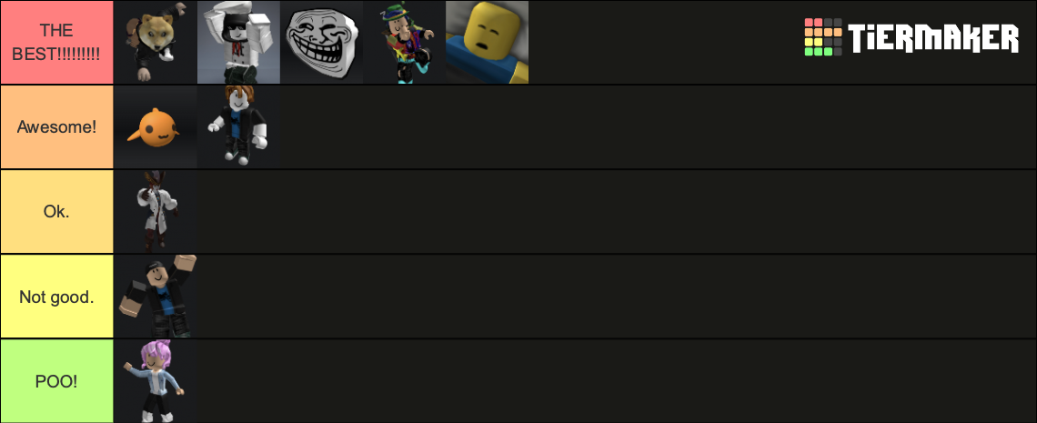 Chef's of GREATNESS!!!! Tier List (Community Rankings) - TierMaker