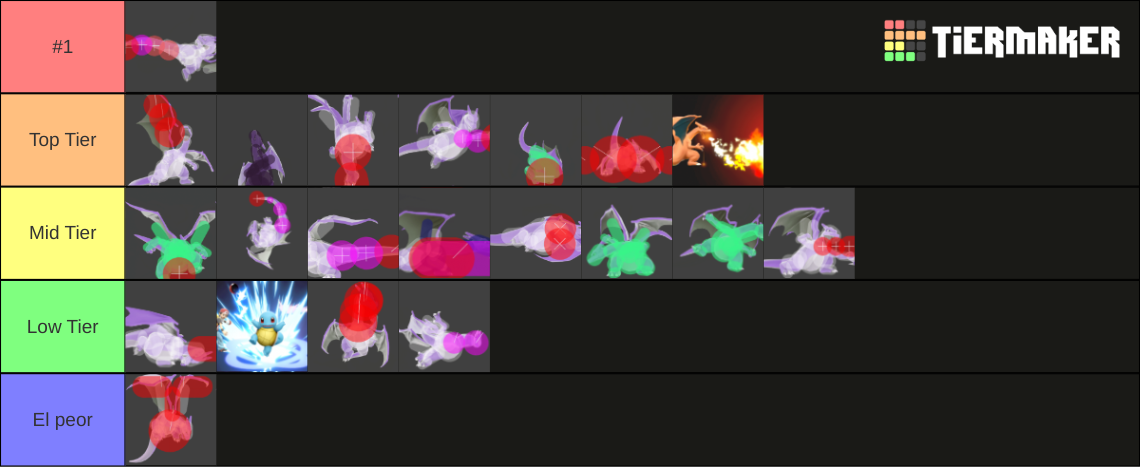 Charizard SSBU Moveset Tier List (Community Rankings) - TierMaker