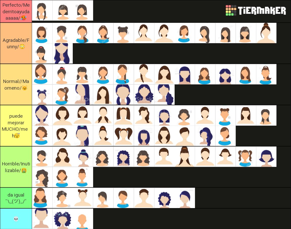 Types of women hairstyles 3.0 Tier List (Community Rankings) - TierMaker