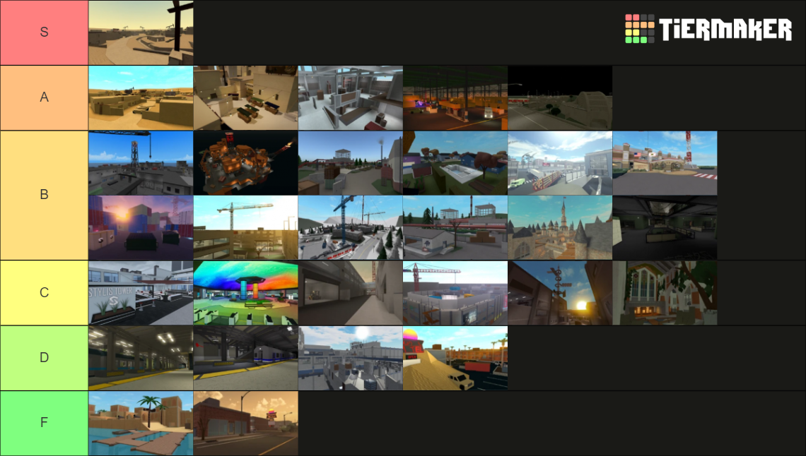 Phantom Forces Maps April 2023 Tier List (Community Rankings) - TierMaker