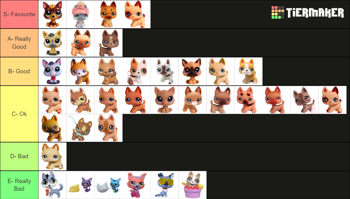Littlest Pet Shop German Shepherd List Tier List Rankings