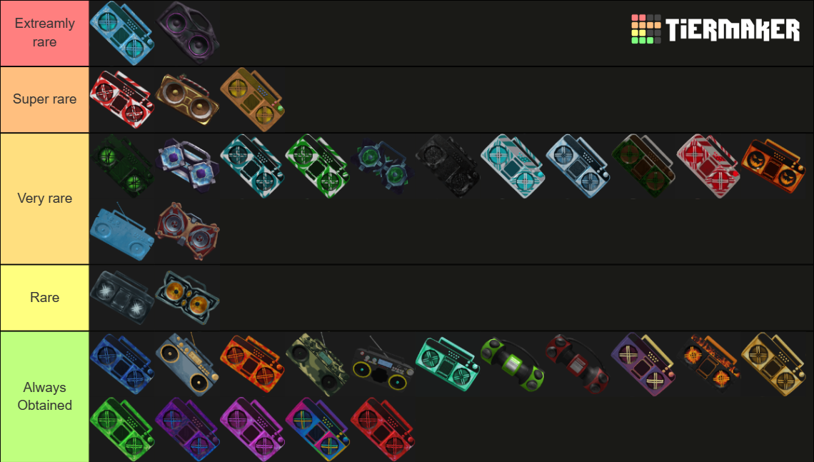 MM2 Radios Tier List Rankings) TierMaker