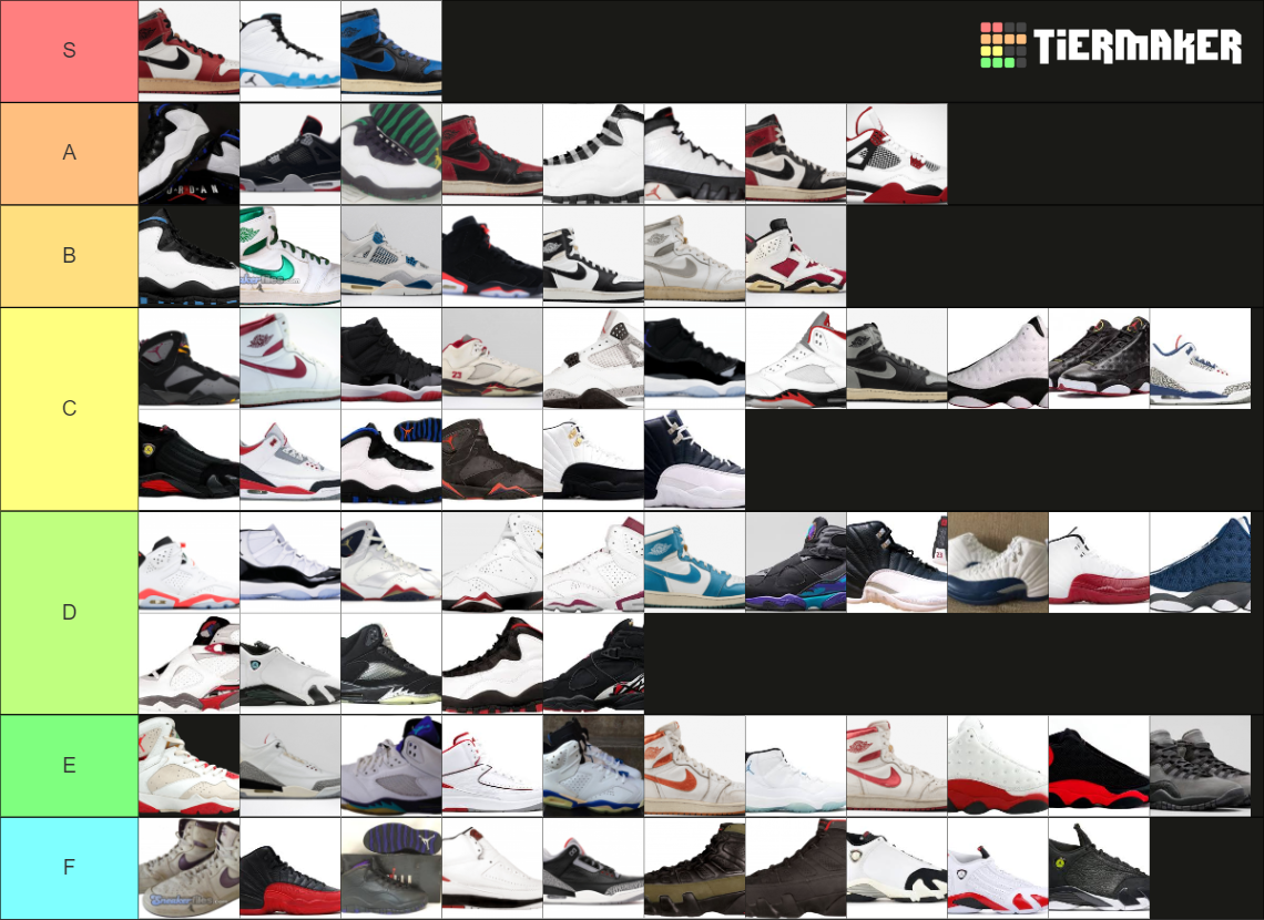 Ranking Every OG Air Jordan ColourWay (114) Tier List
