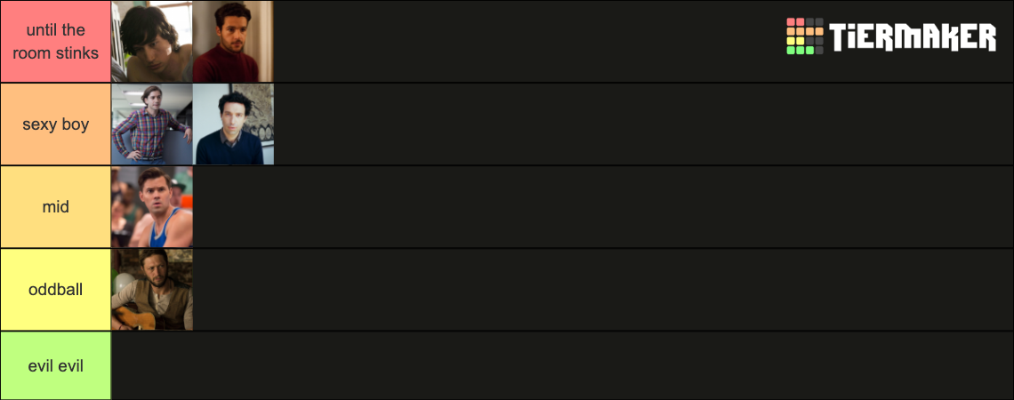 ranking HBO Girls men Tier List (Community Rankings) - TierMaker