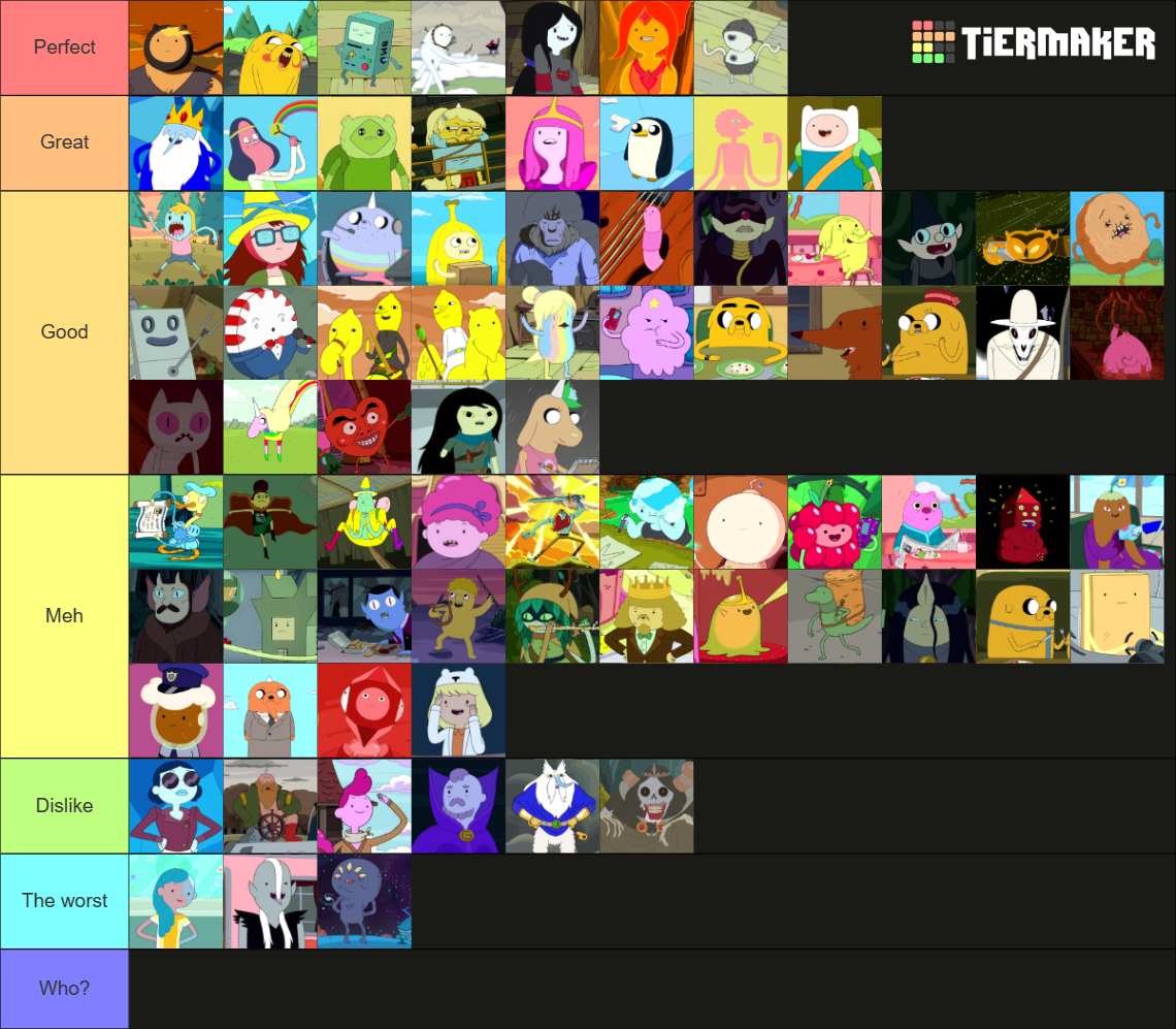 Adventure Time Characters (Major And Recurring) Tier List (Community ...