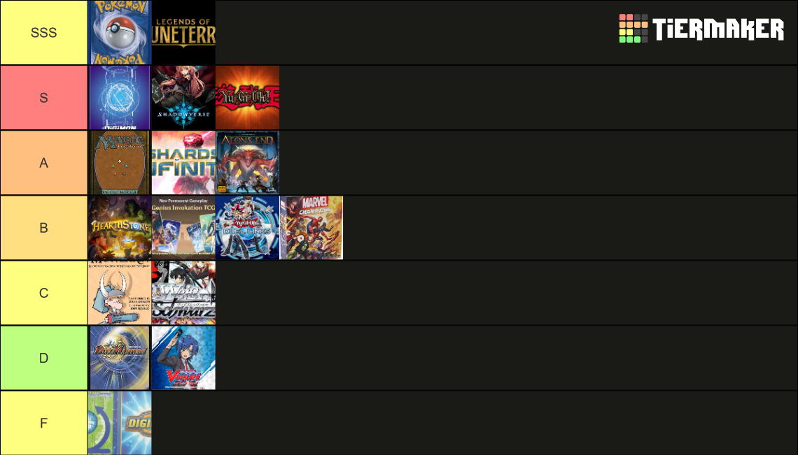 Card Games Tier List (Community Rankings) - TierMaker