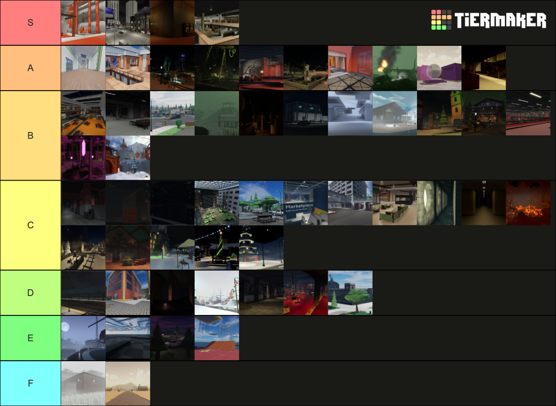 Evade Maps Tier List (community Rankings) - Tiermaker