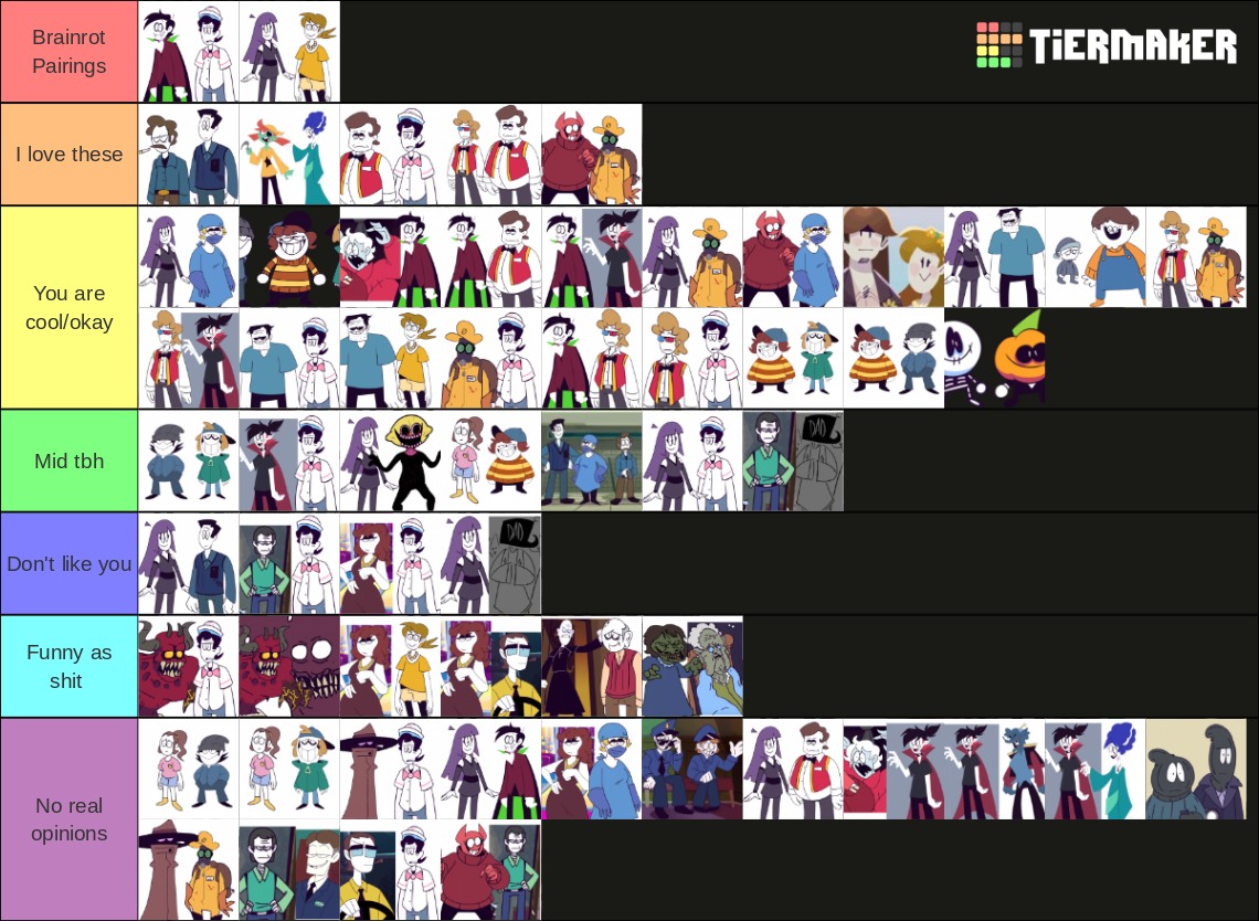 Spooky month ships Tier List (Community Rankings) - TierMaker