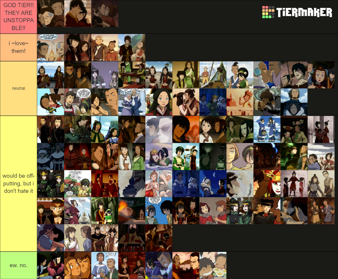 Avatar The Last Airbender Ship with Rarepairs Tier List Community avatar-the-last-airbender-ship-with-rarepairs-tier-list-community