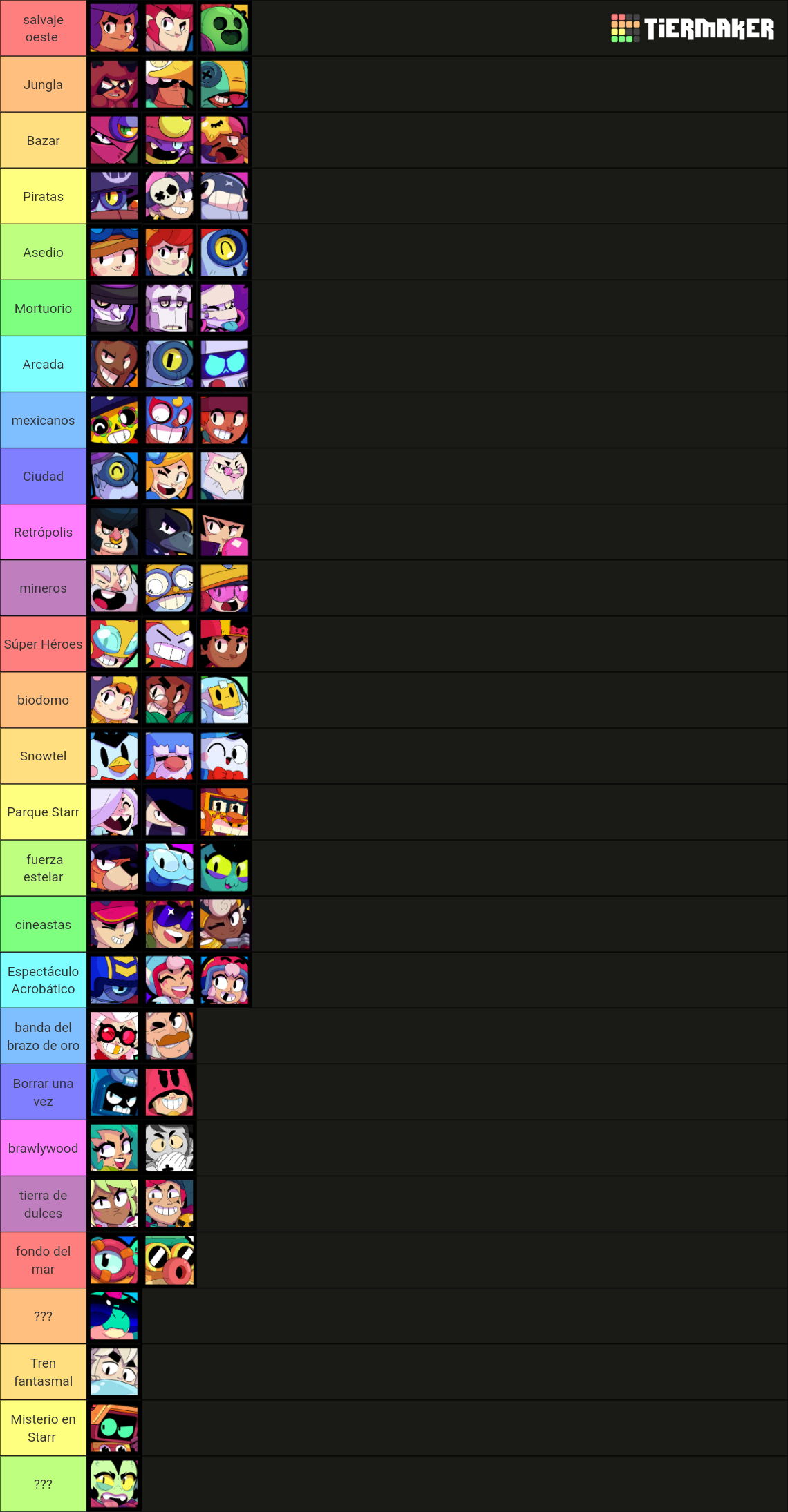 brawlers (June 2023) Tier List Rankings) TierMaker