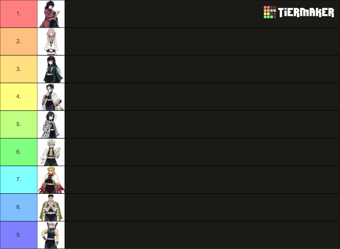 Demon Slayer Hashiras Tier List Community Rankings Tiermaker Demon Slayer Hashiras Tier List Community Rankings Tiermaker