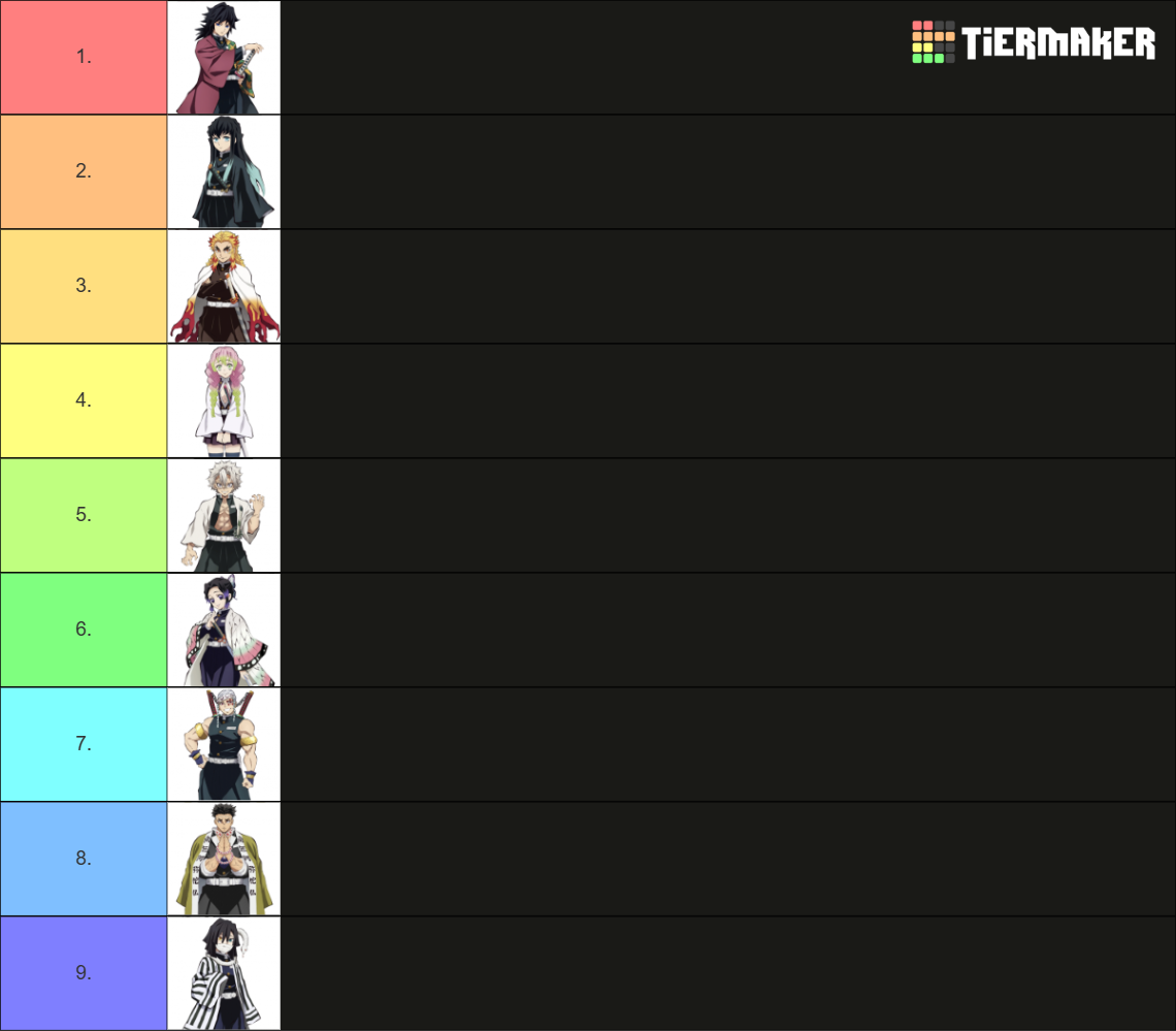 Demon Slayer Hashiras Tier List Community Rankings Tiermaker Demon Slayer Hashiras Tier List Community Rankings Tiermaker