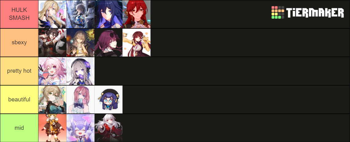 honkai star rail smash Tier List (Community Rankings) - TierMaker