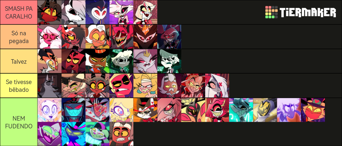 Smash or Pass Helluva Boss/Hazbin Hotel 2023 Tier List (Community ...