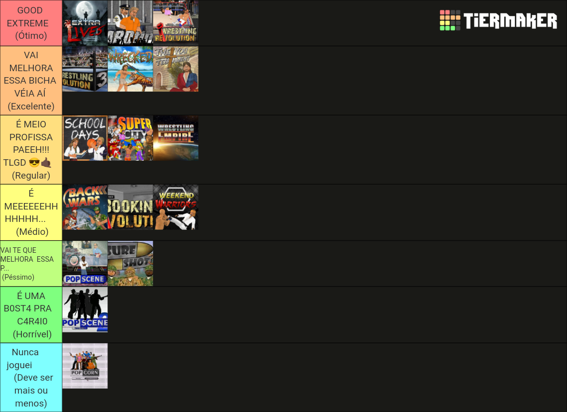 Mat Dickie Games Tier List Rankings) TierMaker