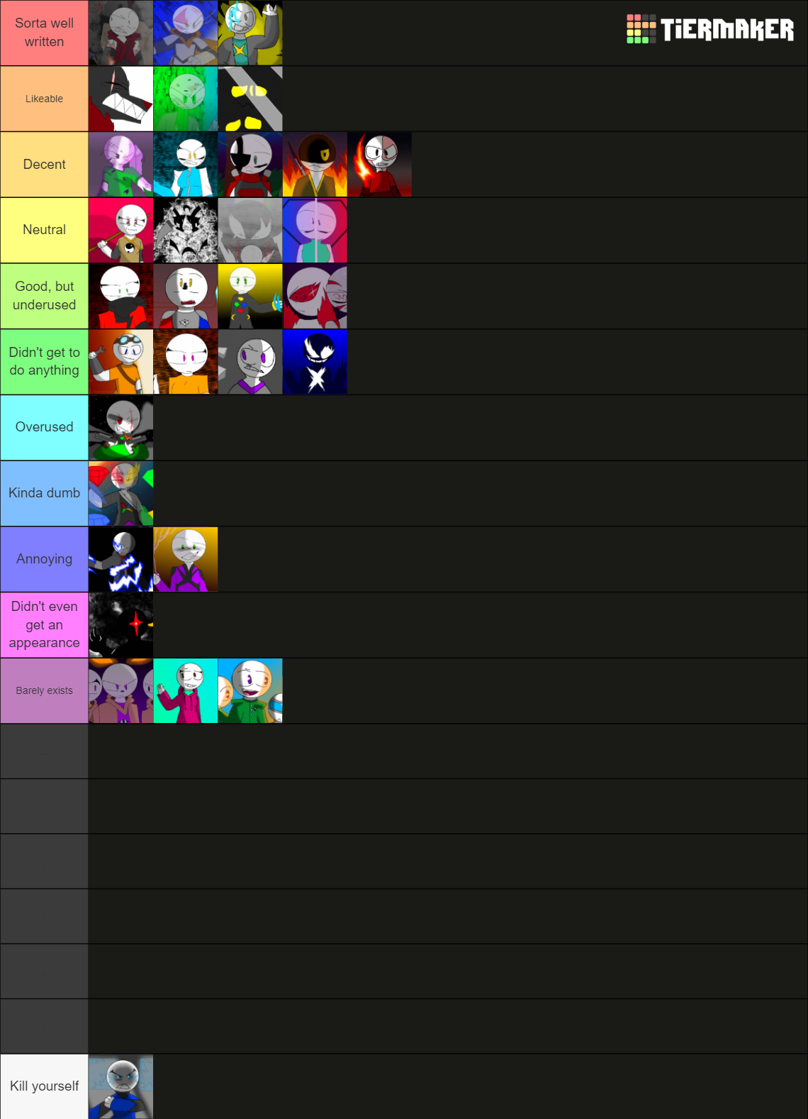 Classic BnB characters Tier List (Community Rankings) - TierMaker