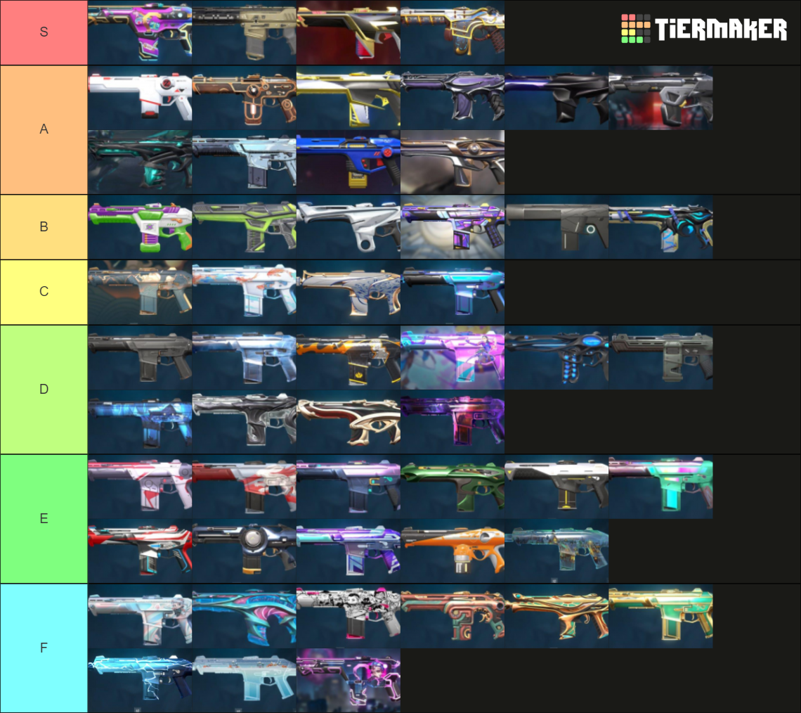 Valorant Phantom Skins May 2023 Tier List Community Rankings