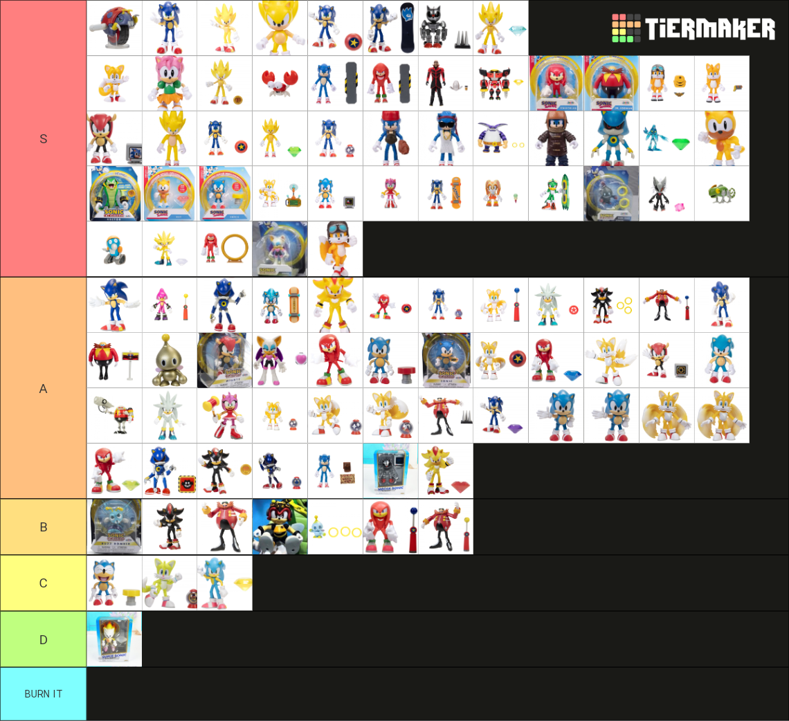 Sonic Jakks Pacific Action Figures Tier List Rankings