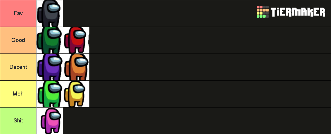 among-us-skin-color-tier-list-community-rankings-tiermaker