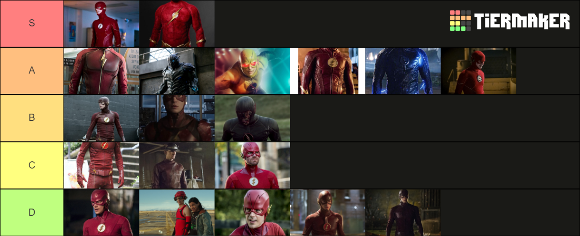 The CW Flash suits Tier List (Community Rankings) - TierMaker