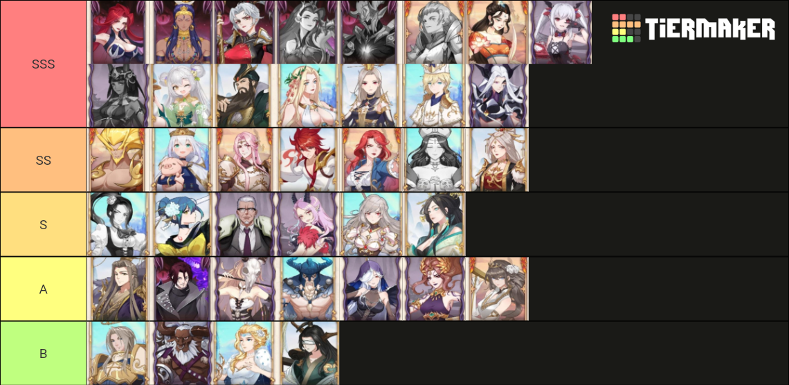 Legends of Almia Heroes Tier List (Community Rankings) - TierMaker
