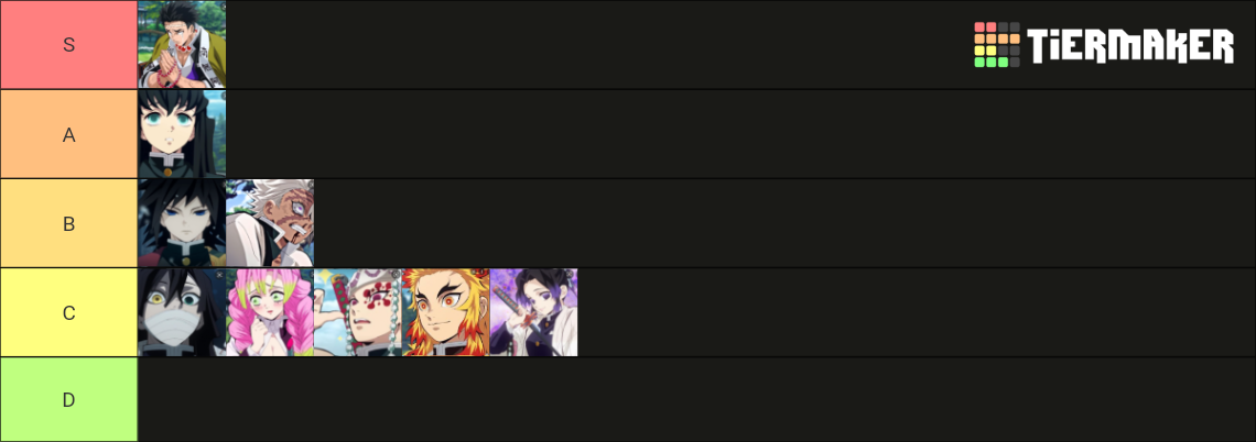 Ranking Demon Slayer Hashira Tier List (Community Rankings) - TierMaker