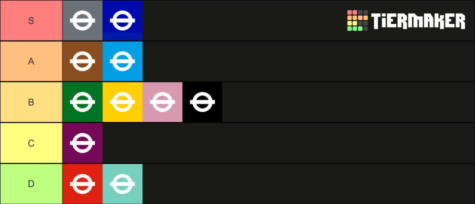 London Underground Lines Tier List (Community Rankings) - TierMaker