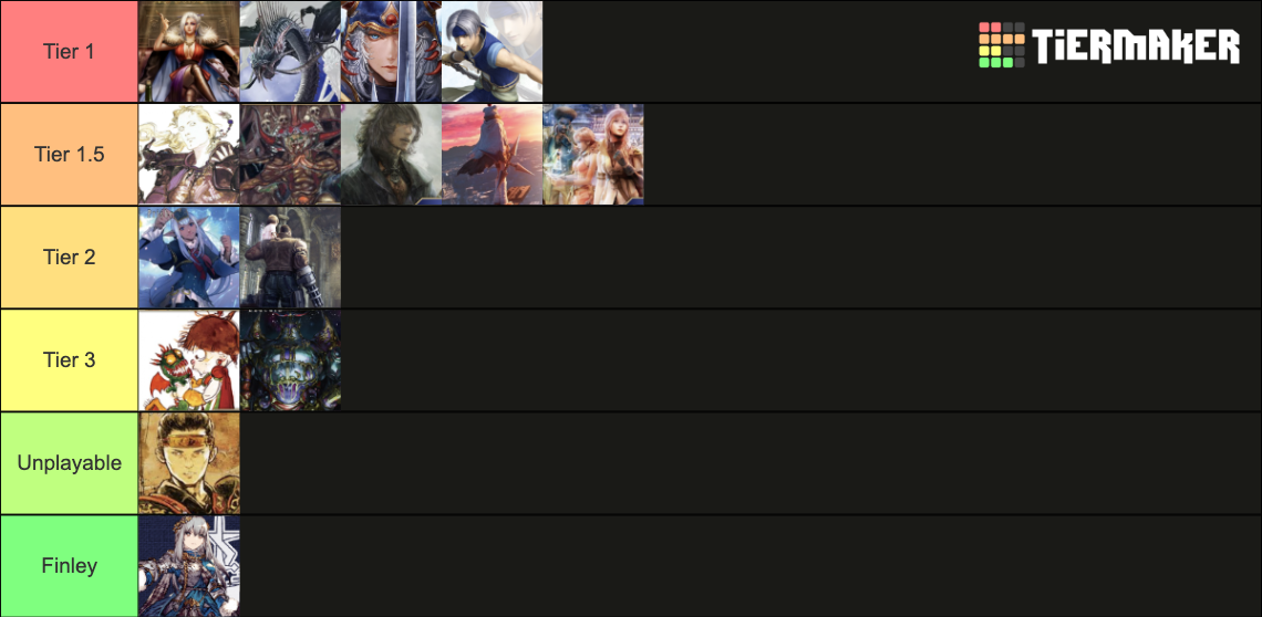 FFTCG Deck Opus 19 Tier List Rankings) TierMaker