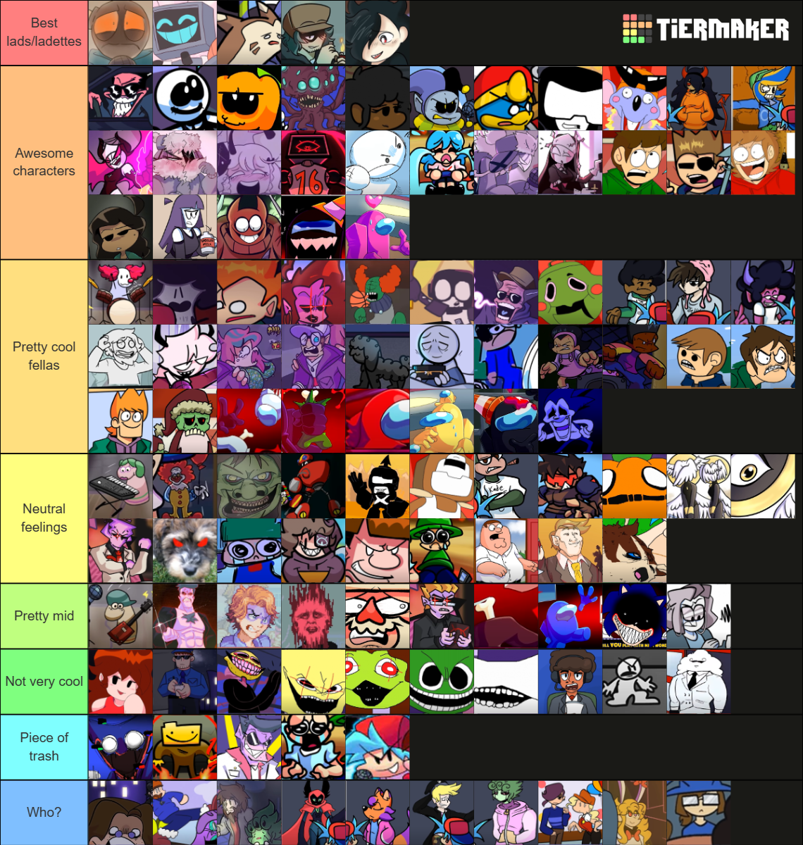 All FNF The Musical Characters Tier List (Community Rankings) - TierMaker