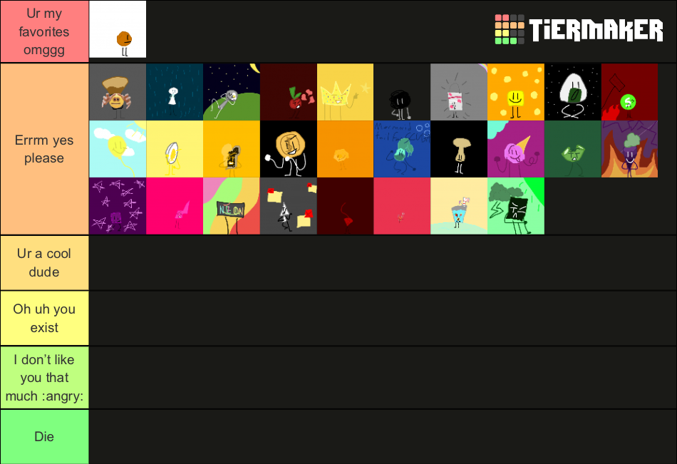 Errrmm my ocs Tier List (Community Rankings) - TierMaker