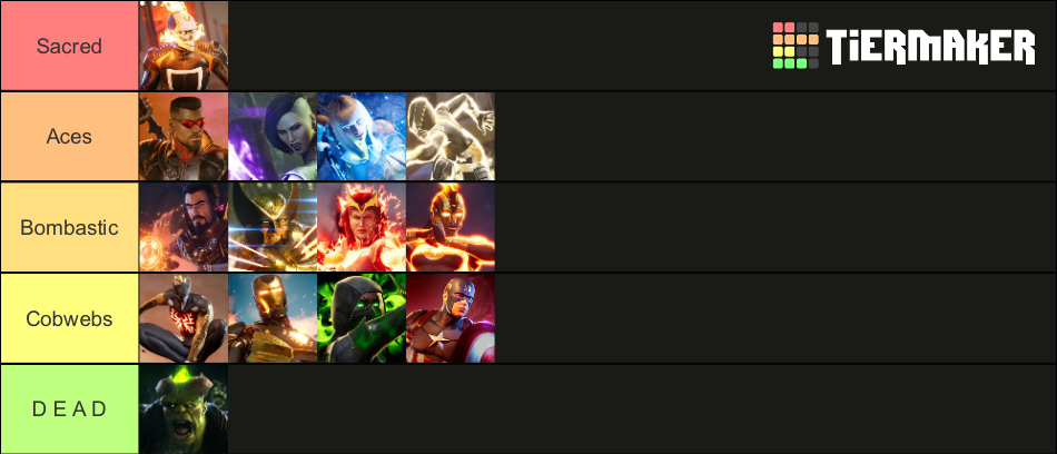 Marvel's Midnight Suns Hero Tier List (Community Rankings) - TierMaker