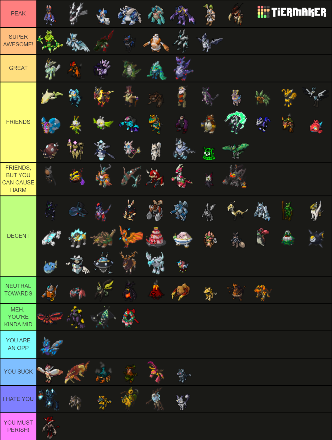 Loomian Legacy Updating PvP Tier List Rankings) TierMaker