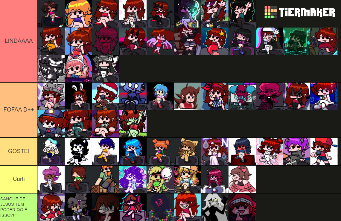 FNF GF SKINS TIERLIST Tier List (Community Rankings) - TierMaker