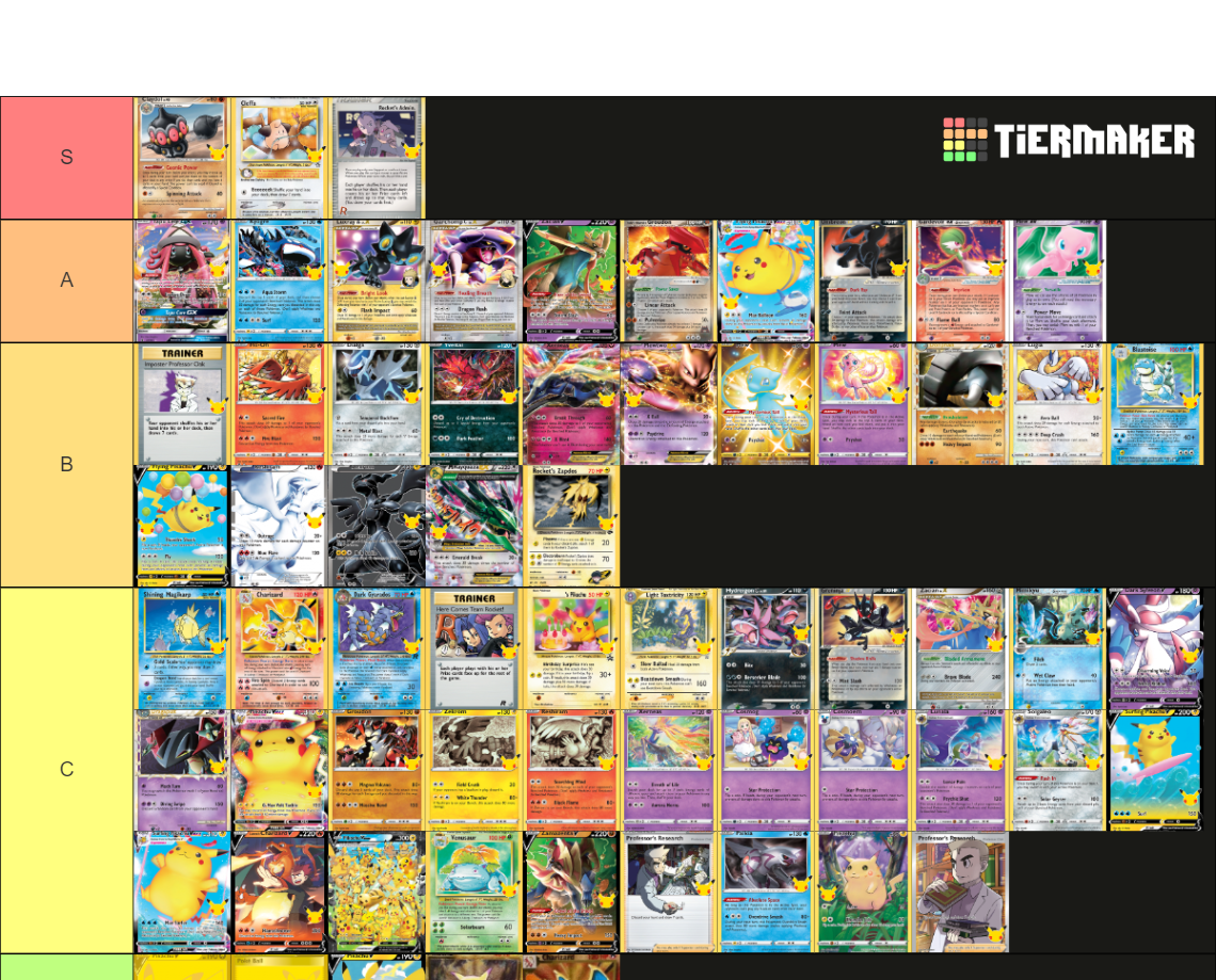 Recent Pokemon TCG Tier Lists TierMaker