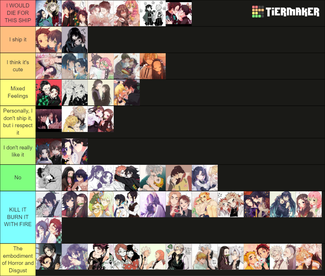 Demon Slayer Ships Tier List Rankings) TierMaker
