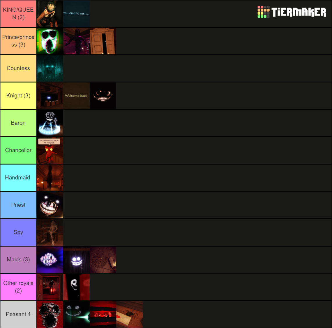 Doors Entities (Hotel + Update) Tier List (Community Rankings) - TierMaker