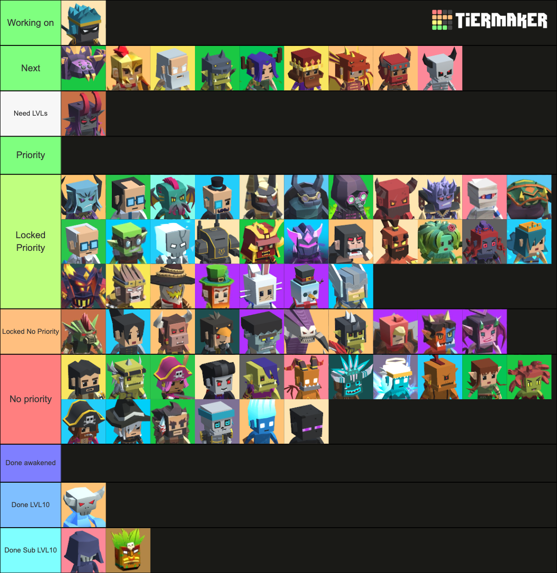 Hunt Royale Hunter (72 hunters Season 31) Tier List Rankings) TierMaker