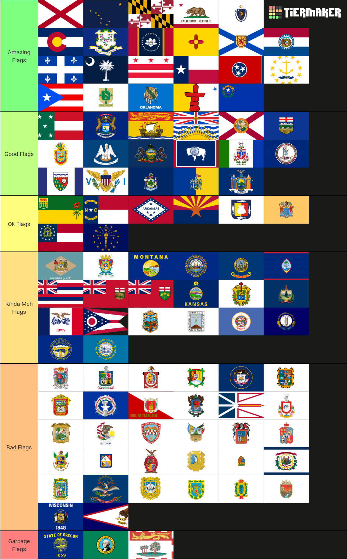 Flags Tierlist Better Tier List Community Rankings Tiermaker