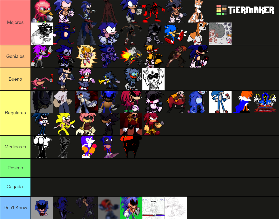 fnf vs sonic exe characters wiki