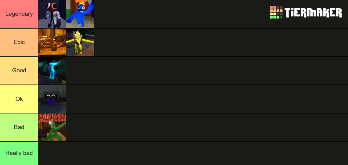 Rainbow Friends Tier List Community Rankings Tiermaker 5950