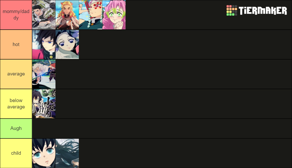 Demon Slayer Hashira Tier List Community Rankings TierMaker