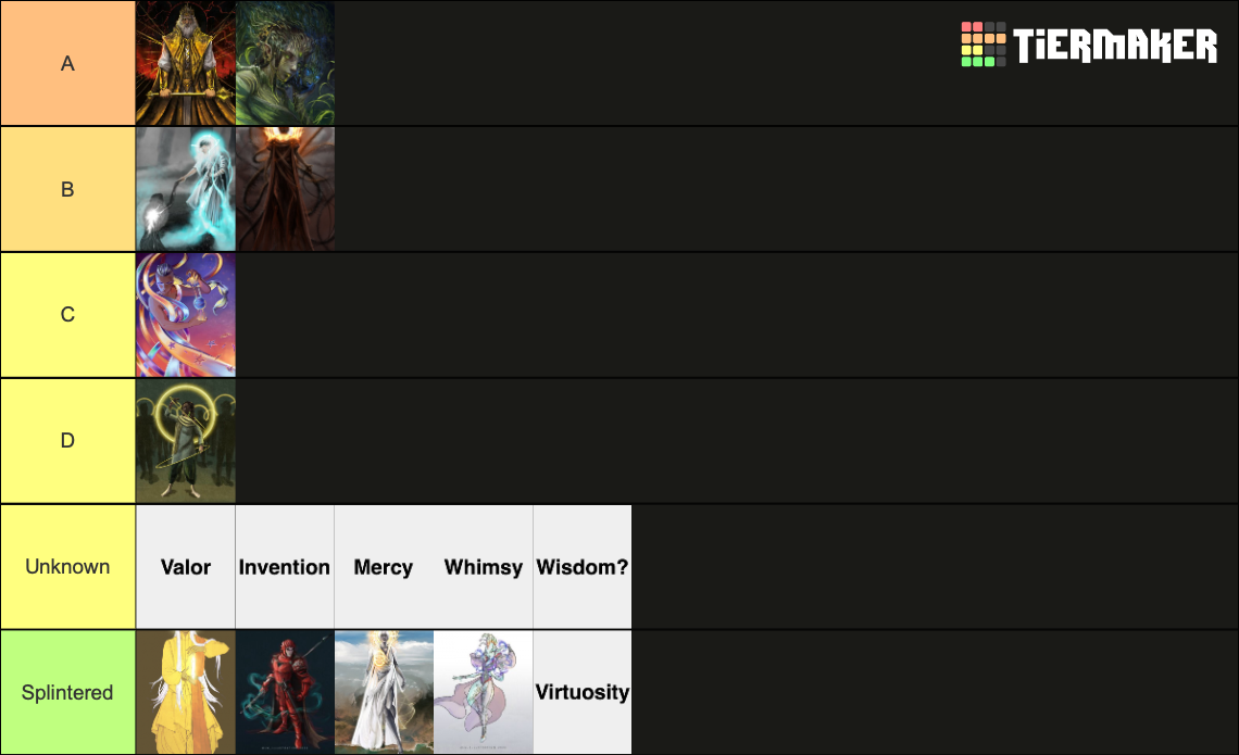 Shards of Adonalsium Tier List Rankings) TierMaker