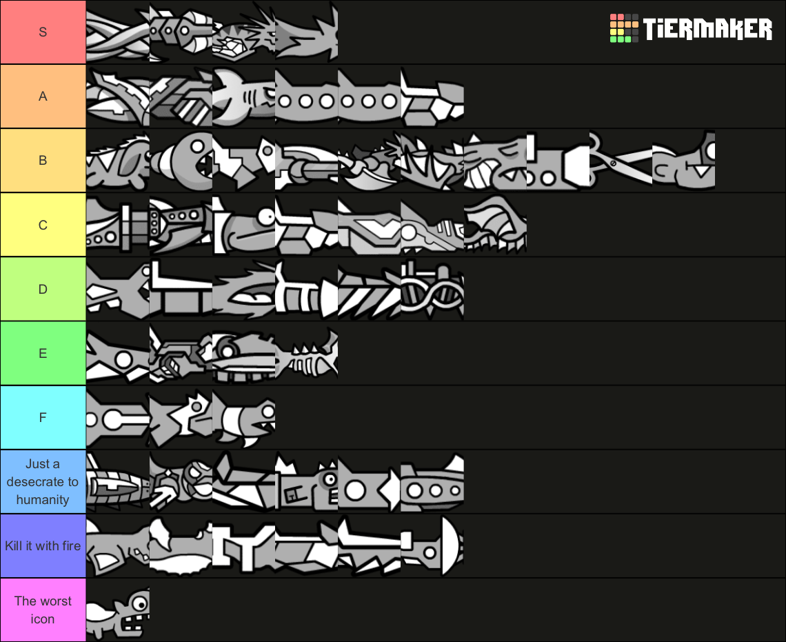 Gd Ship Icons Tier List (Community Rankings) - TierMaker