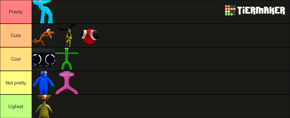 Rainbow friends Tier List (Community Rankings) - TierMaker