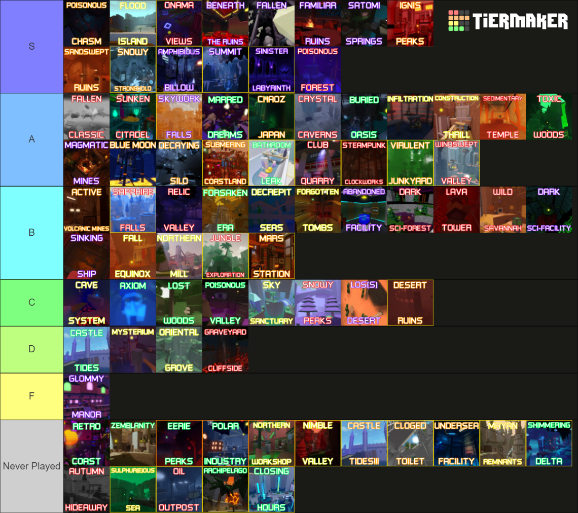 Flood Escape 2 Maps July 2023 Tier List Community Rankings TierMaker flood-escape-2-maps-july-2023-tier-list-community-rankings-tiermaker