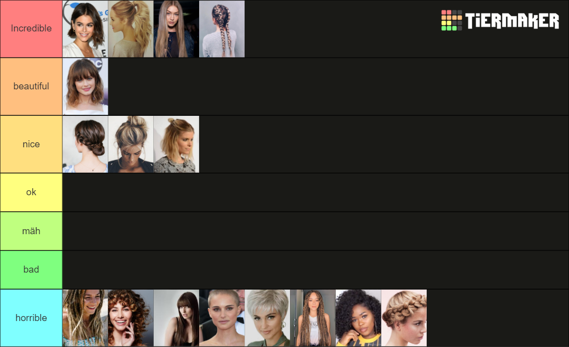 Hairstyles women Tier List (Community Rankings) - TierMaker
