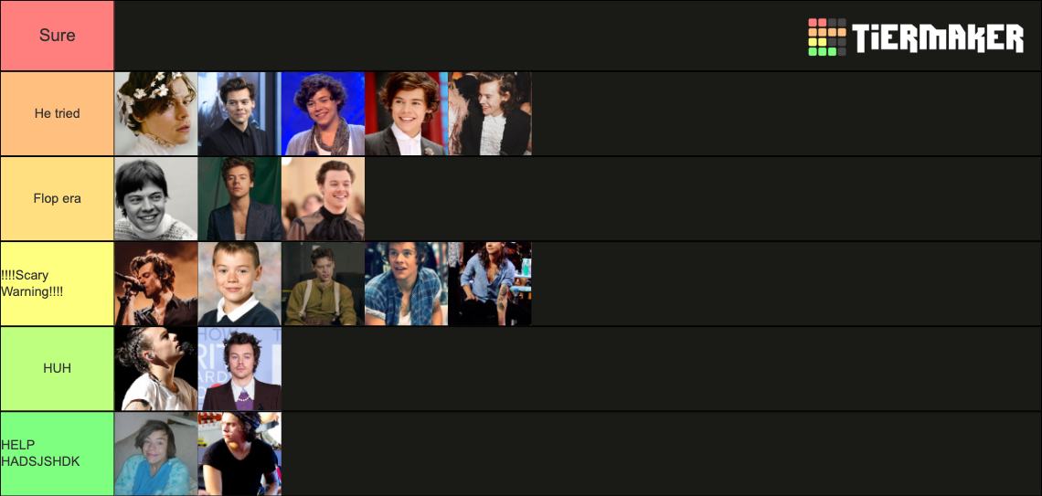 Harry Styles Eras Tier List Rankings) TierMaker