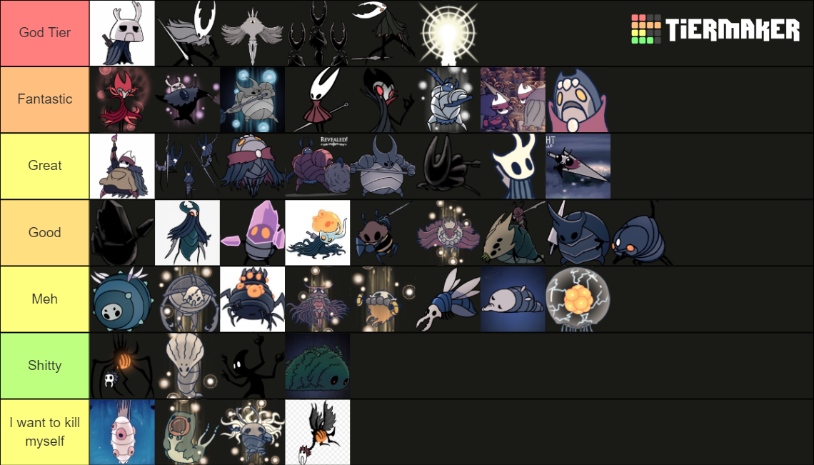 Hollow Knight All Bosses Tier List Community Rankings TierMaker