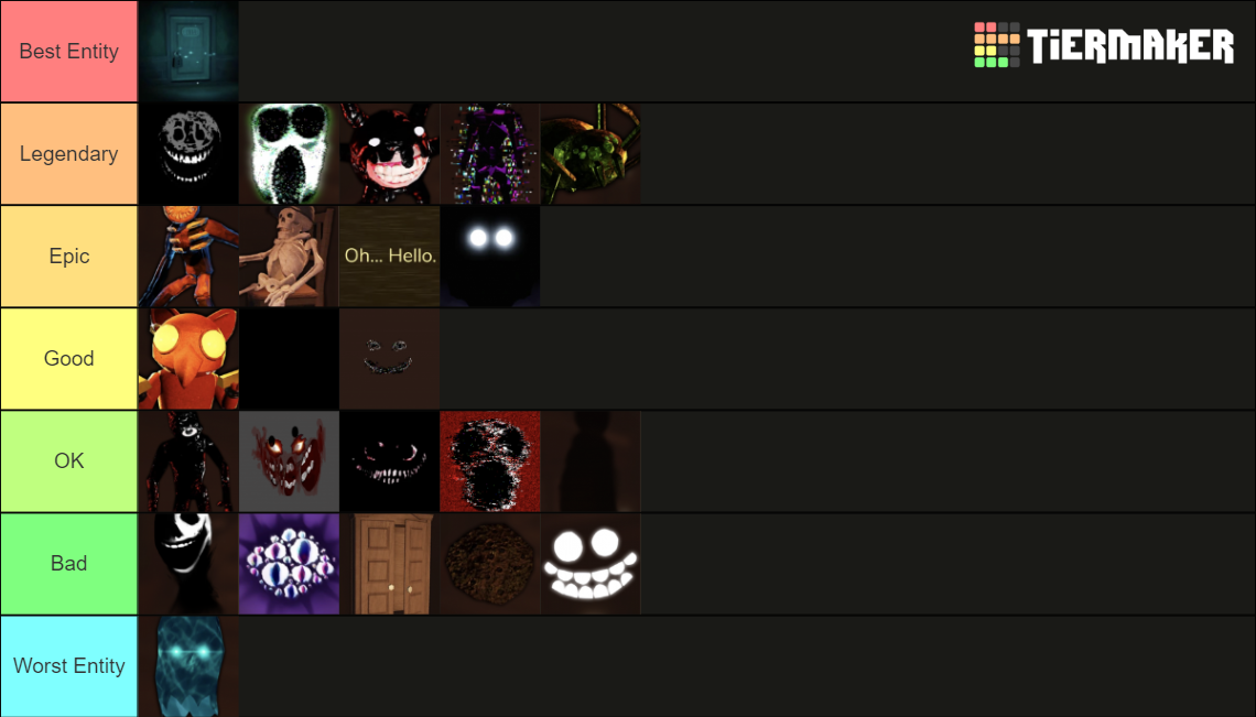 Doors Entities (Hotel+) Tier List (Community Rankings) - TierMaker